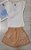 Conjunto camisa com manga em babados e shorts-saia - Imagem 3