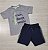 Conjunto masculino camisa e bermuda estampa violão - Imagem 1