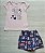 Conjunto feminino com shorts-saia estampado - Imagem 6