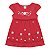 Vestido vermelho com detalhes em flores e corações - Imagem 2