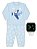 Pijama Infantil Bichinhos Azul Soft Estampa Brilha No Escuro - Imagem 1
