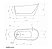 Banheira Maraú 152Cm X 72Cm X 73Cm (Glossy White) - Immersi - Imagem 5