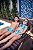 Biquíni Infantil Duda Cropped Hot Pants Ondas Azul San Maré - Imagem 7