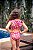 Biquíni Infantil Duda Cropped Hot Pants Ondas Azul San Maré - Imagem 6