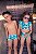 Biquíni Infantil Duda Cropped Hot Pants Ondas Azul San Maré - Imagem 3