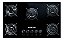 Cooktop 5 Bocas Brastemp Com Grades Piatina E Acendimento Au Cor Preto 127v/220v - Imagem 5