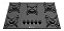 Cooktop Atlas Ágile 5 Bocas Preto Bivolt Acendimento Automát - Imagem 1
