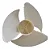 HELICE VENTILADOR SPLIT CONSUL 320MM 9K A 18K CBQ09 CBS09 CBO09 CBO12 CBO18 CBL09 CBL12 CBL18 - W10675991 - W11398691 OR - Imagem 2