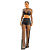 Conjunto Calça Pantalona E Cropped Curto Decote Wide Leg Top - Imagem 1