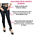 Calça Jeans Preta Feminina Super Lycra Skinny Cintura Alta - Imagem 2