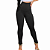 Calça Feminina Preta Flanelada Térmica 2 Zíperes Inverno Top - Imagem 1