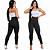 Calça Feminina Preta Flanelada Térmica 2 Zíperes Inverno Top - Imagem 5