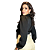 Camisas Cetim - Camisete Social Várias Cores Multiformas Top Preto - Imagem 5