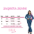 Jaqueta Jeans Feminina Cropped Com Strass Manga longa Luxo - Imagem 3