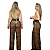 Saída De Praia Calça Pantalona Cintura Alta Moda Feminina Oncinha - Imagem 6
