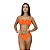 Biquíni Borboleta Com Aro em V Bojo Removível Feminino Top Laranja - Imagem 1