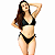 Biquíni Rolete Duplo Feminino Lançamento Praia Exclusivo Preto - Imagem 4