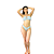 Biquíni Rolete Duplo Moda Praia Premium Feminino Exclusivo Estampa Coração - Imagem 4