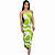 Vestido Midi Tomara Que Caia Verão Praiano Moda Feminina Top Verde - Imagem 1