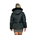 Jaqueta Feminina Plus Size De Nylon Puffer Capuz Impermeavel Preto - Imagem 5