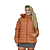 Jaqueta Feminina Plus Size De Nylon Puffer Capuz Impermeavel Terracota - Imagem 6