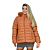 Jaqueta Feminina Plus Size De Nylon Puffer Capuz Impermeavel Terracota - Imagem 1