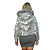 Jaqueta Puffer Feminina Paetê Moda Feminina Noite Luxuosa Prata - Imagem 5