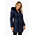 Jaqueta Alongada Parka Peluciada Acinturada Forrada Frio Dark Blue - Imagem 1