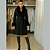Sobretudo Lã Batida Feminino Luxuoso Gola de Pelo e Punhos Preto - Imagem 5