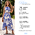Conjunto Feminino Cropped + Saia Envelope Midi Estampado Azul Claro - Imagem 4