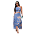 Conjunto Feminino Cropped + Saia Envelope Midi Estampado - Imagem 1