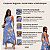 Conjunto Feminino Cropped + Saia Envelope Midi Estampado Azul - Imagem 2