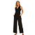 Conjunto Feminino Alfaiataria Colete + Calça Cintura Alta Preto - Imagem 5