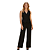 Conjunto Feminino Alfaiataria Colete + Calça Cintura Alta Preto - Imagem 1