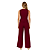 Conjunto Feminino Alfaiataria Colete + Calça Cintura Alta Bordô - Imagem 6