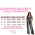 Conjunto Feminino Alfaiataria Colete + Calça Cintura Alta Cinza - Imagem 3