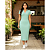 Vestido Midi Polo Feminino Malha Canelada Justo Elegante Verde - Imagem 5