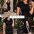Vestido Canela﻿do Justo Manga Curta Tubinho Listras Fabuloso Preto - Imagem 5