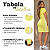 Vestido Canela﻿do Justo Manga Curta Tubinho Listras Fabuloso Amarelo - Imagem 3