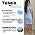 Vestido Canela﻿do Justo Manga Curta Tubinho Listras Fabuloso Azul - Imagem 3