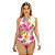 Maiô Engana Mamãe Lançamento Moda Praia Feminina Meio Fio Floral - Imagem 1
