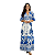 Vestido Longo Estilo Praia Feminino Casual Elegante Verão - Imagem 4