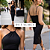 Vestido Feminino Preto Justo Balada Malha Prada Luxuosa - Imagem 4