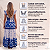 Vestido Longo Feminino Estampado Elegante Decote Quadrado Azul - Imagem 3