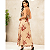 Conjunto Feminino Cropped + Saia Envelope Midi Estampado Bordô - Imagem 6