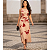 Conjunto Feminino Cropped + Saia Envelope Midi Estampado Bordô - Imagem 5