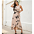 Conjunto Feminino Cropped + Saia Envelope Midi Estampado Preto - Imagem 4