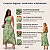 Conjunto Feminino Cropped + Saia Envelope Midi Estampado Verde - Imagem 2
