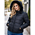 Jaqueta Feminina Plus Size Nylon Forrada Impermeável Frio Preto - Imagem 4