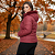 Jaqueta Feminina Plus Size Nylon Forrada Impermeável Frio Bordô - Imagem 7